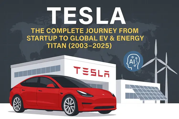 Tesla: The Complete Journey from Startup to Global EV & Energy Titan